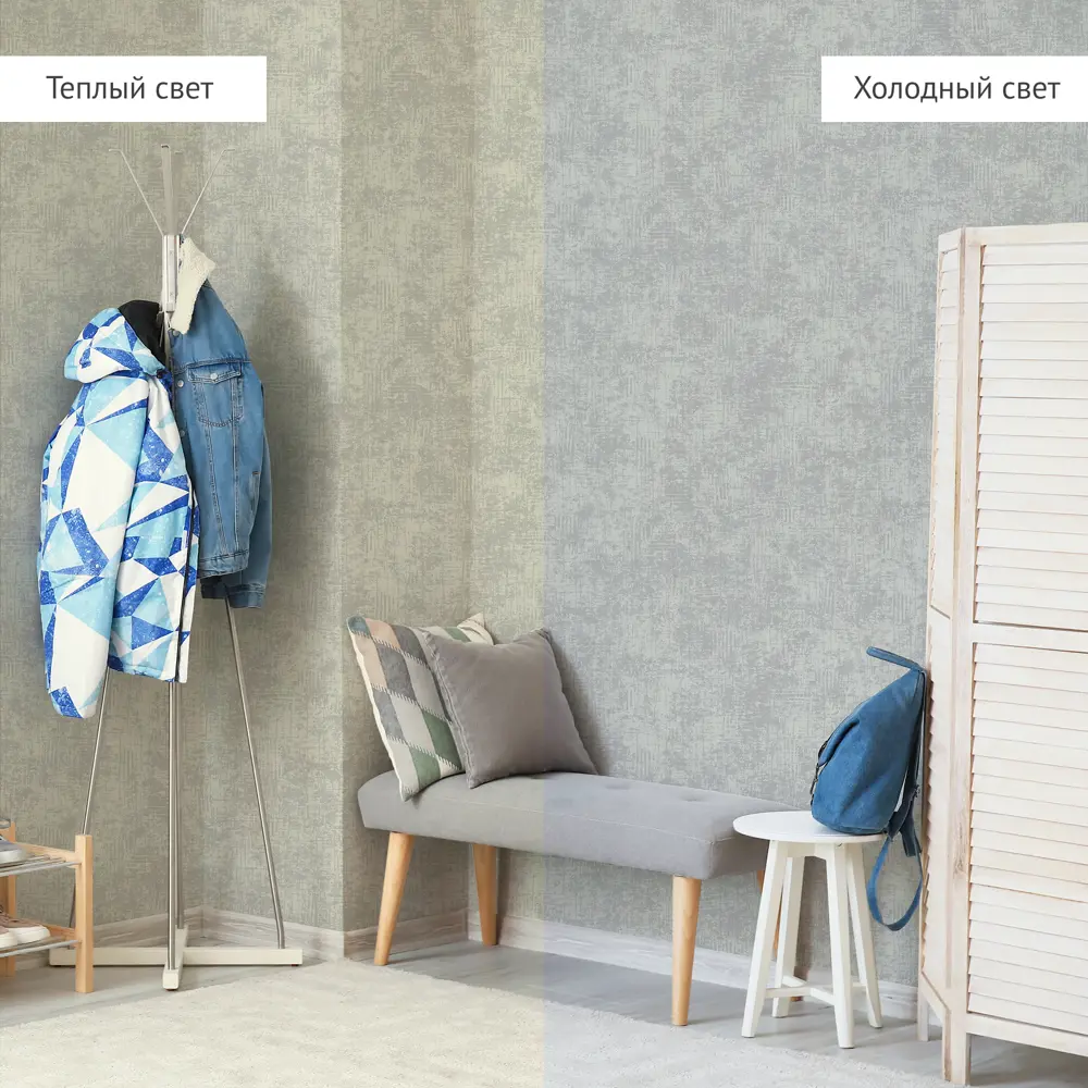 WALL DECOR Гранж: серые флизелиновые обои для стильного интерьера 85310360 STLM-0061193 - Вид №4