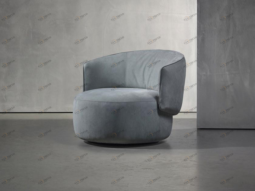 Piet Boon Поворотное тканевое кресло с подлокотниками Jane sun-id-1355480