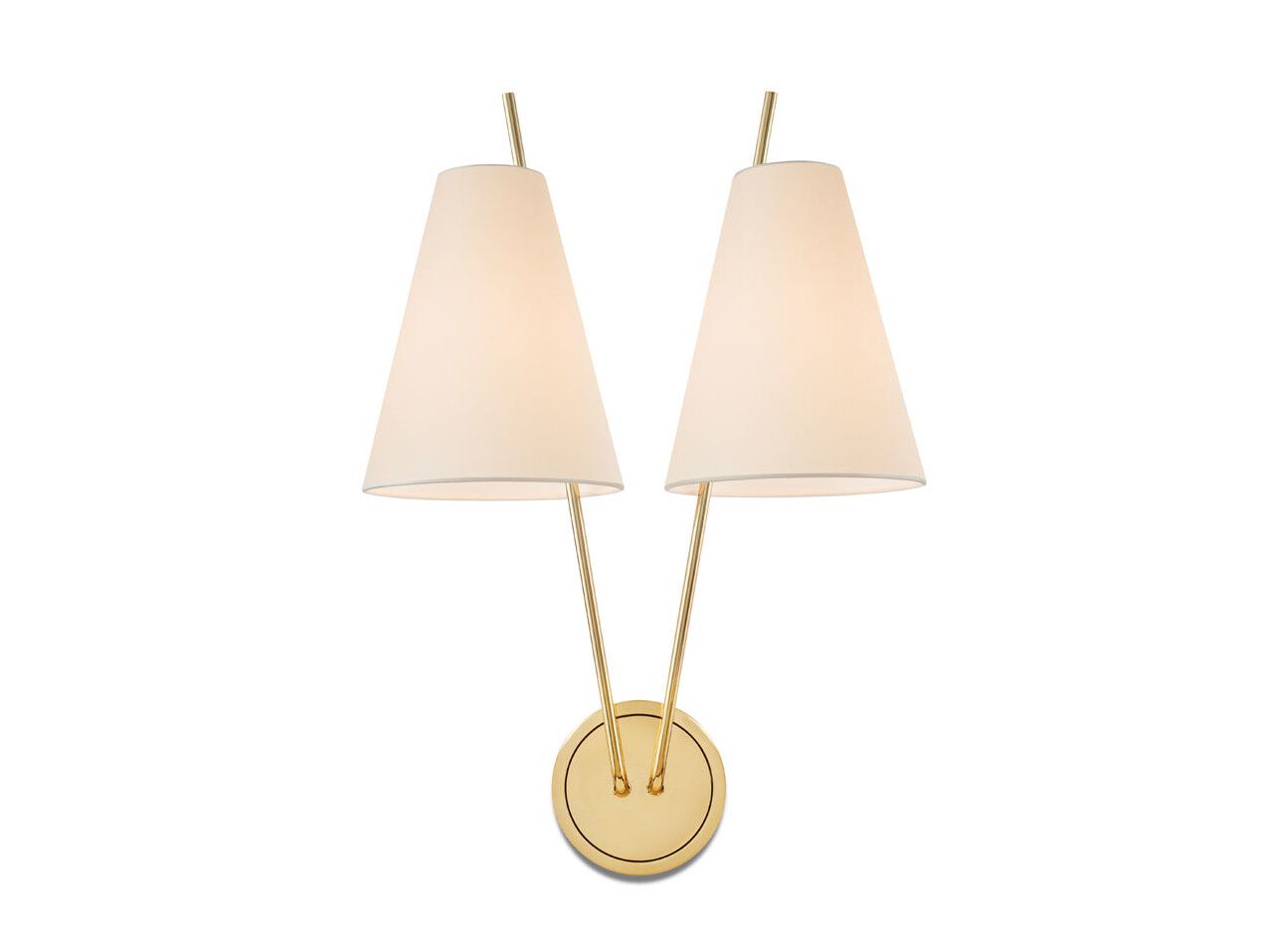 Настенный светильник из металла и шелка Kalmar ZWEIG ARCH-00002670