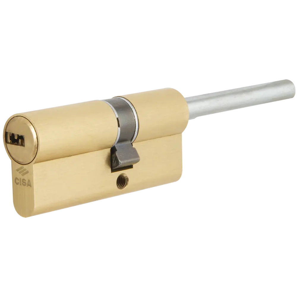 Цилиндр Cisa Astral ОА317-87.00, 55x10x25 мм, ключ/шток, цвет латунь, без вертушки STLM-2151687