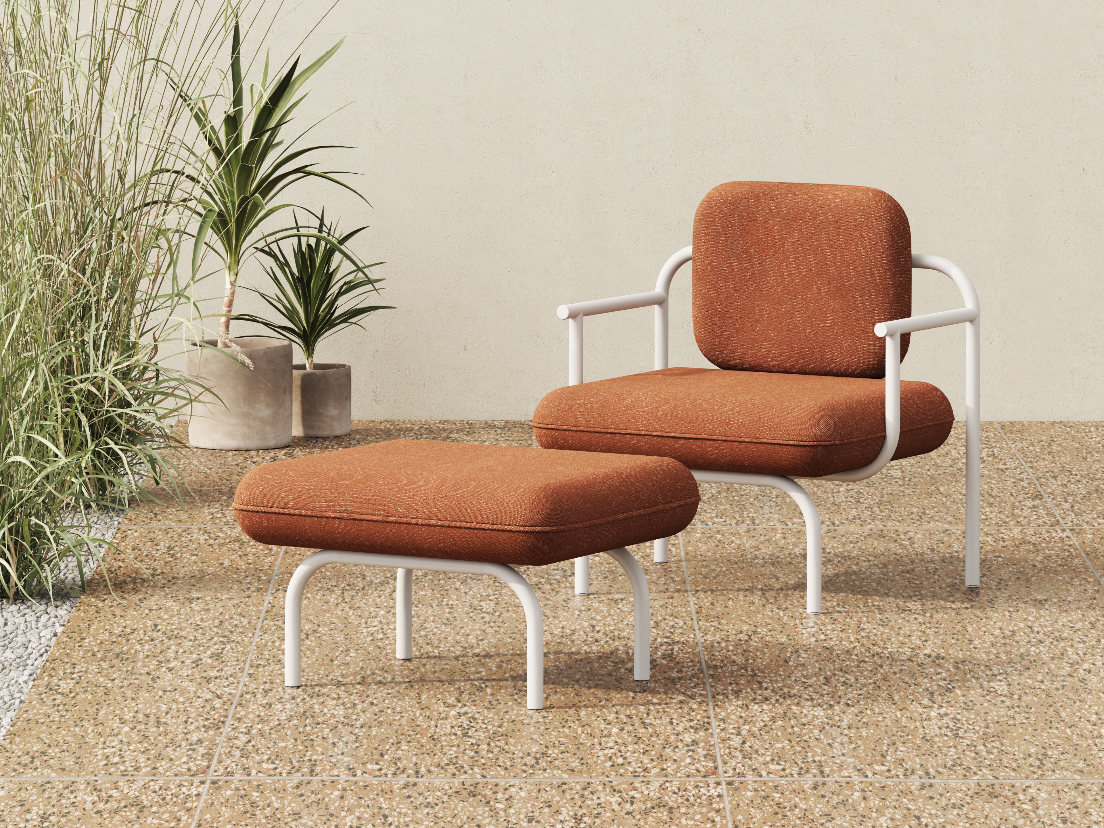 Тканевое садовое кресло с подлокотниками Joyf Havn ARCH-00016115 - Вид №1