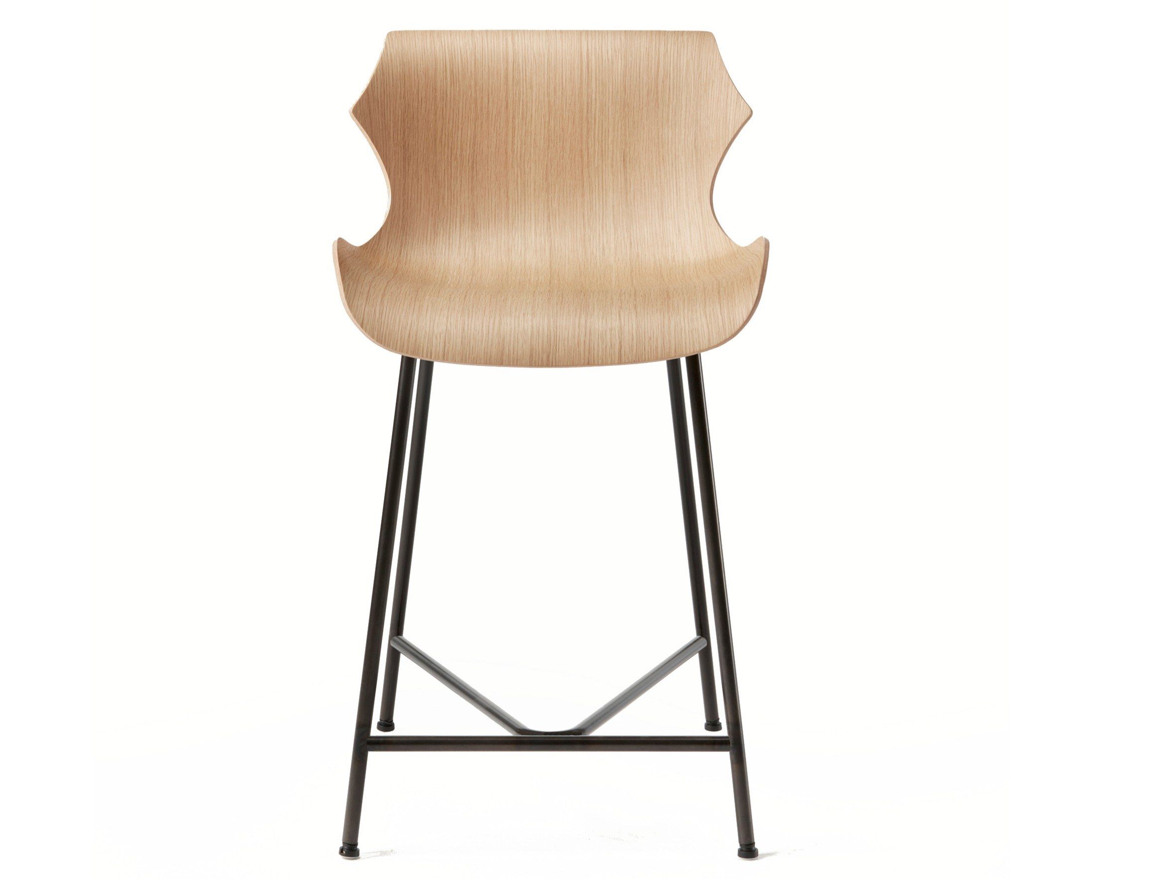 Стальной и деревянный стул со спинкой BassamFellows Лепесток ARCH-00117242 - Вид №7