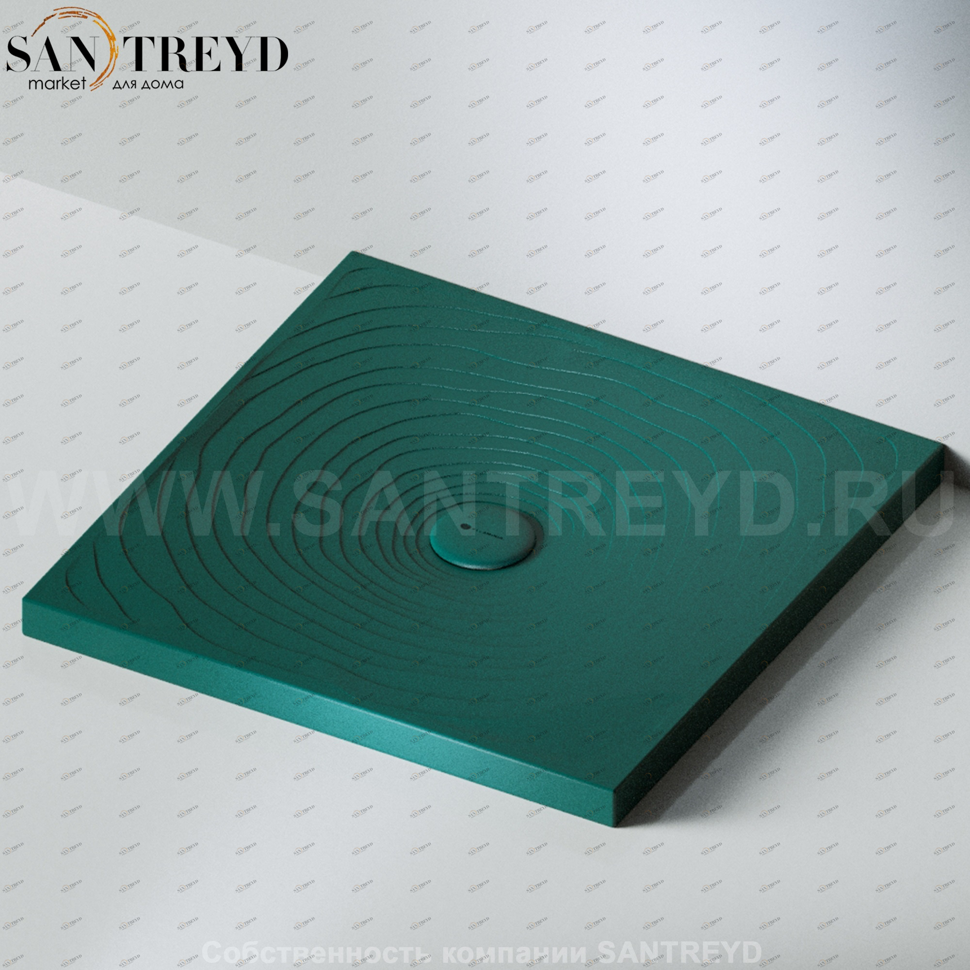 Flaminia WATER DROP Душевой поддон 100 см зеленый DR8010.5020 Ceramica Flaminia DR80105020