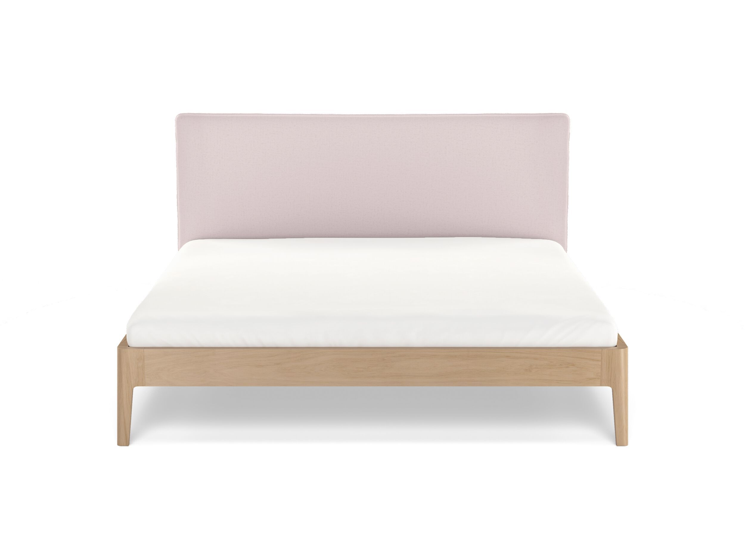 Деревянная двуспальная кровать с мягким изголовьем Noah Living белье ARCH-00049322 - Вид №9