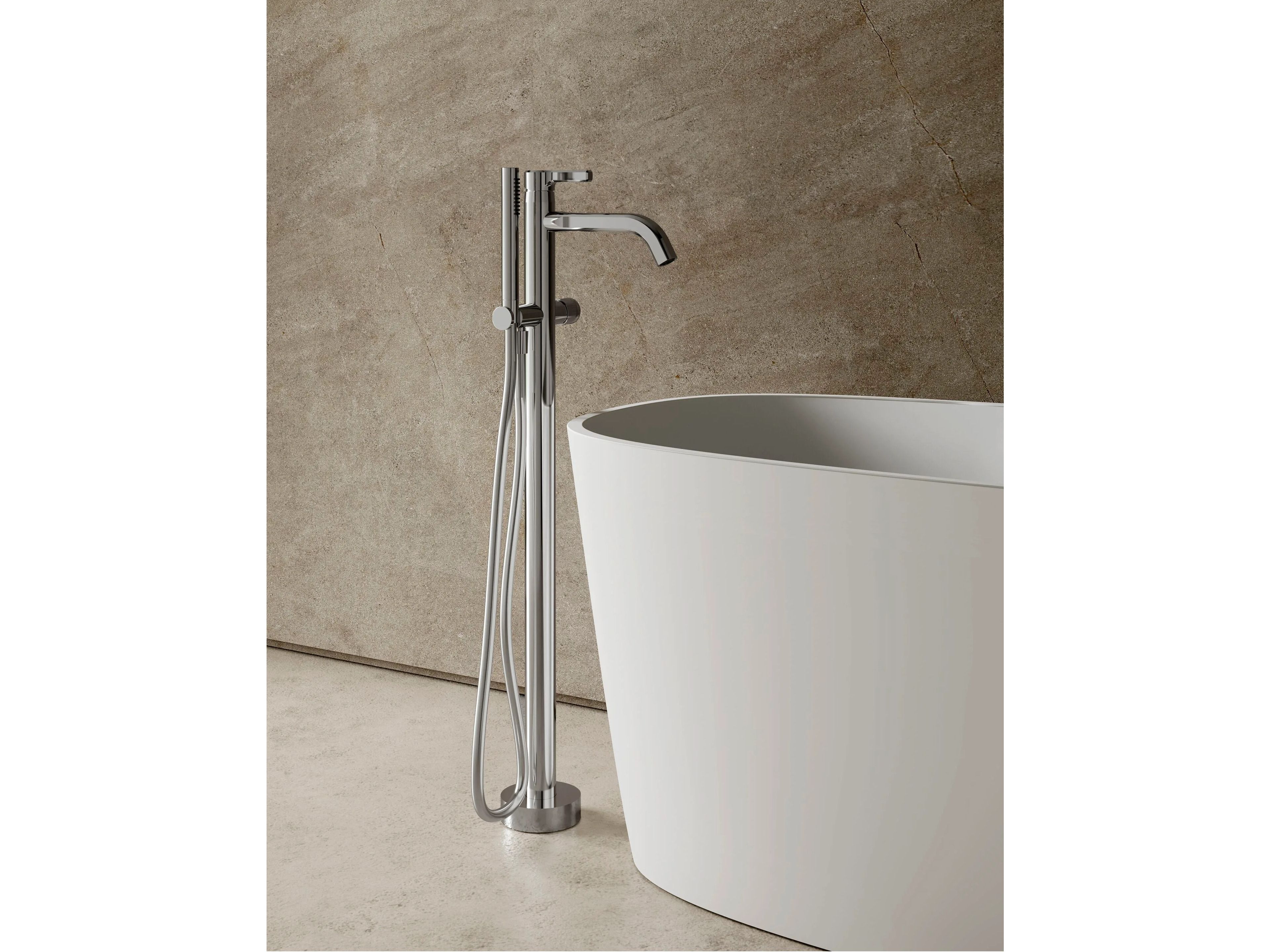 Латунный смеситель для ванны с ручным душем Rubinetterie Treemme Aurelia ARCH-00099170 - Вид №1