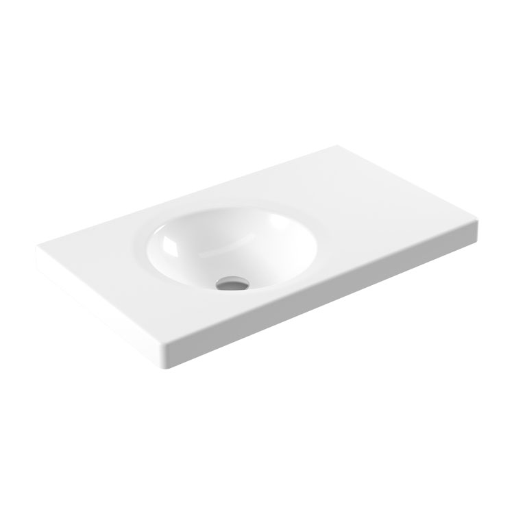 Sp41  SP41 Умывальник с сапфировой столешницей 80x46см Eca  - Вид №1