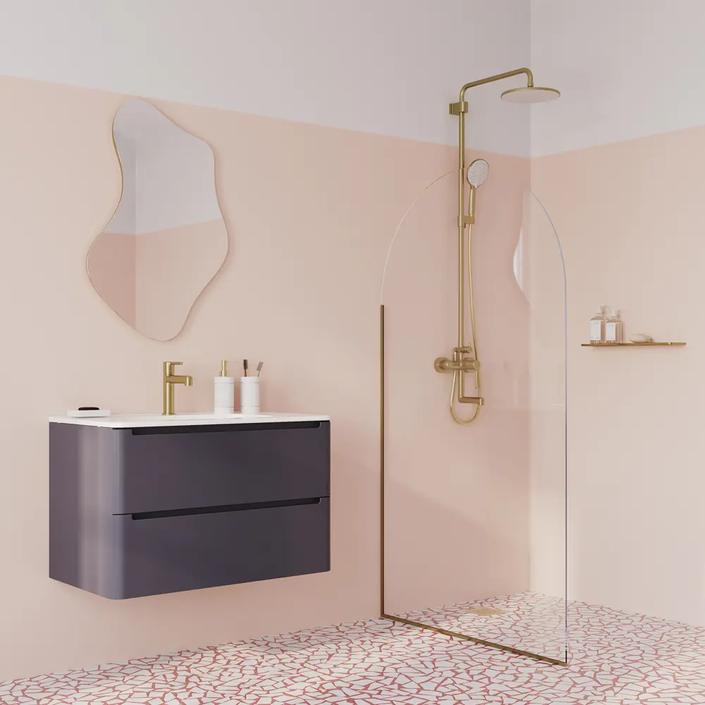 Смеситель для раковины Iddis Aiger AIGMG00i01 однорычажный цвет золото STLM-2144800 - Вид №4