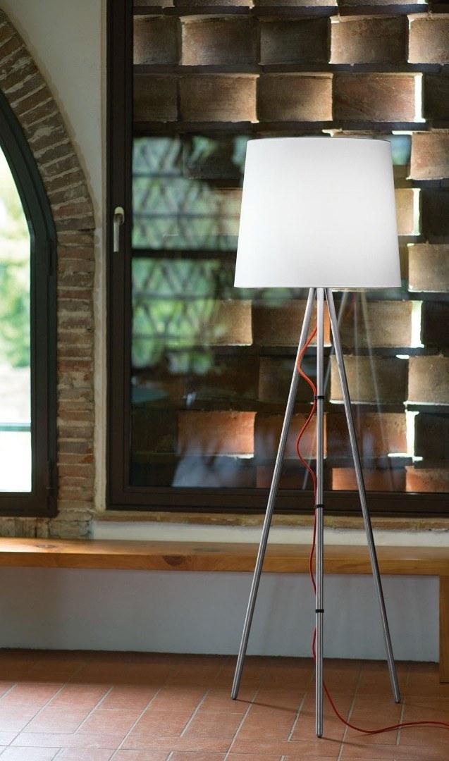 Martinelli Luce Торшер из металла с тканевым абажуром Eva 2270 - Вид №7