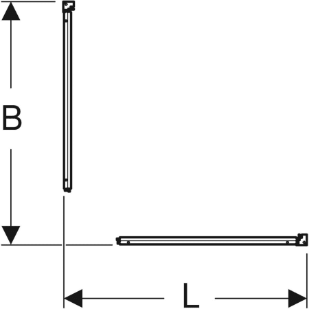 558.308.00.1 Задний элемент Porsgrund Showerama 10-5 Geberit  - Вид №2