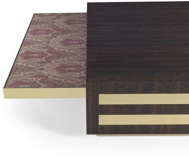 ETRO Home Interiors Низкий квадратный журнальный столик из эвкалипта  E.mer.231.a  - Вид №4