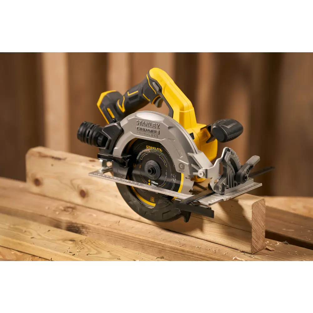 Циркулярная пила аккумуляторная Stanley Fatmax SFMCS550B-XJ, 18 В, 190 мм, без АКБ и ЗУ STLM-2064637 - Вид №7