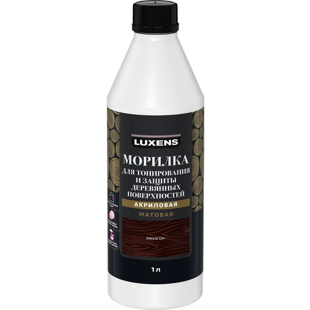 Морилка Luxens Махагон для защиты и тонирования древесины 84300504 STLM-0048228 - Вид №1