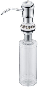 Встраиваемый дозатор ZorG Inox ZR-26 CR для жидкого мыла, хром