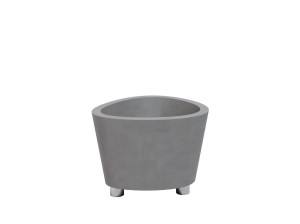 Низкая бетонная плантатор