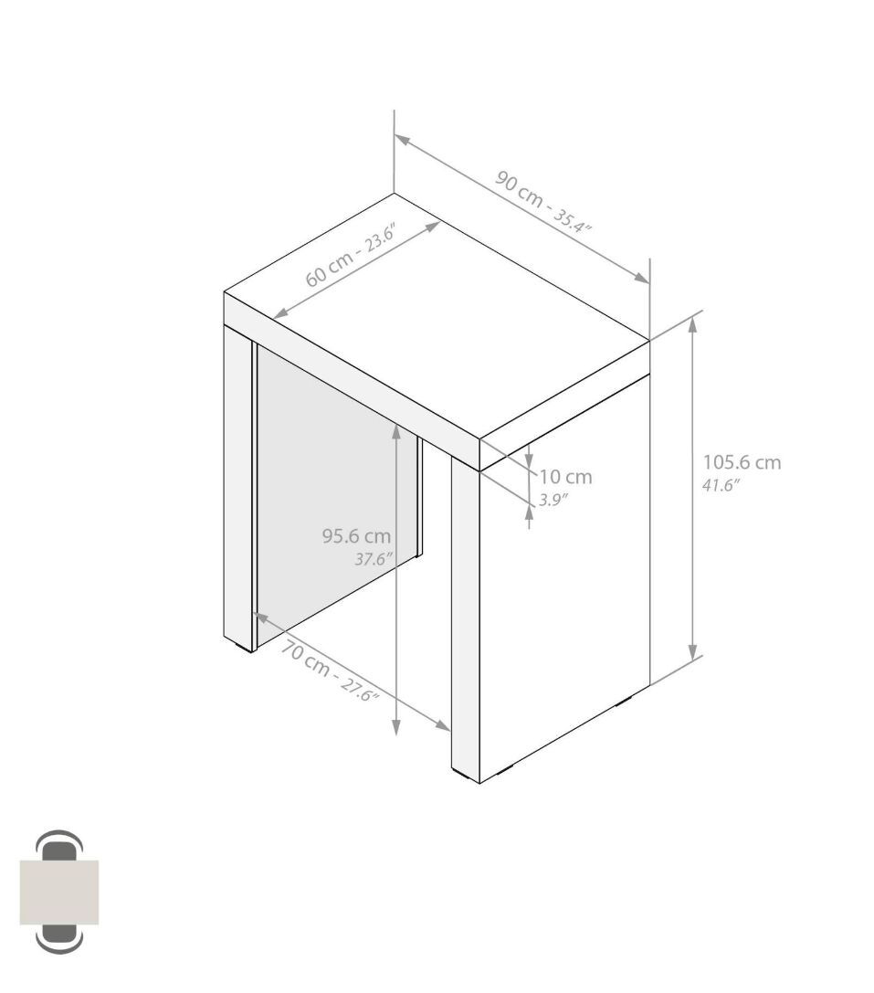 Высокий прямоугольный стол из меламиновой ткани Mobili Fiver Evolution ARCH-00103603 - Вид №31