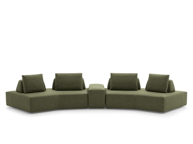 Изогнутый диван из ткани Felis Softliving ARCH-00137498