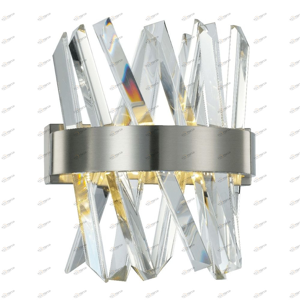 Светильник настенный серебристый Akasha 250A nickel MB18162246-250A nickel DELIGHT COLLECTION  00-3882887 Серебро 