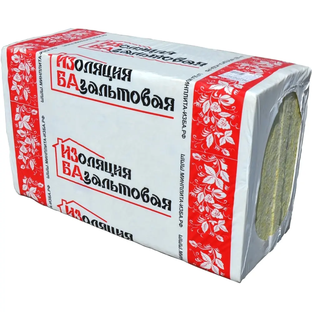 Утеплитель Изба Лайт Супер 50 мм 8 шт 600x1000 мм 4.8 м² 15621002 STLM-2161209 