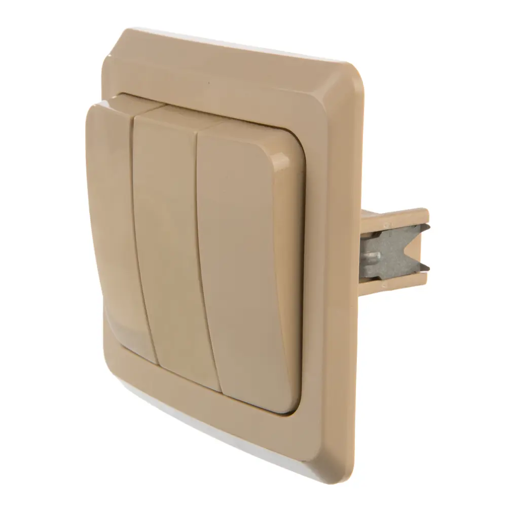 Выключатель SYSTEME ELECTRIC Этюд: трёхклавишный для гармонии света 11404289 Серия отсутствует STLM-0001242 - Вид №1