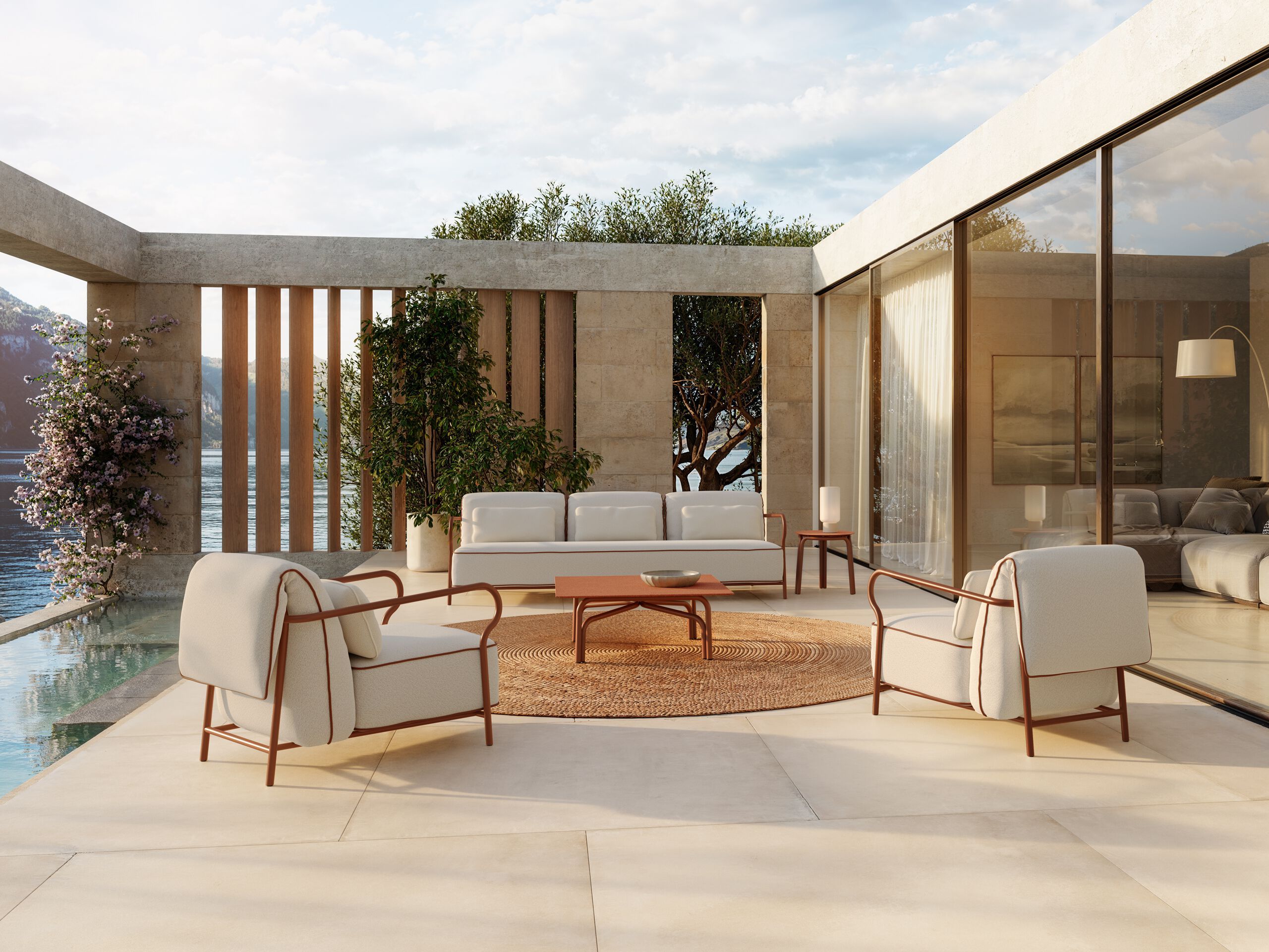 Алюминиевый садовый стул с подлокотниками Unopiù Salò ARCH-00033589 - Вид №11