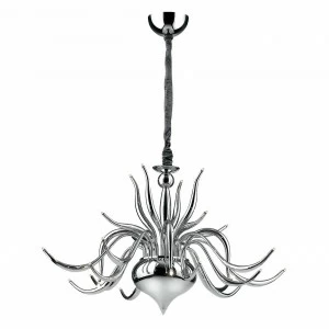 Люстра дизайнерская Treacle хром Elysee SP24 IDEAL LUX ДИЗАЙНЕРСКИЕ, ELYSEE CROMO 057343 Хром