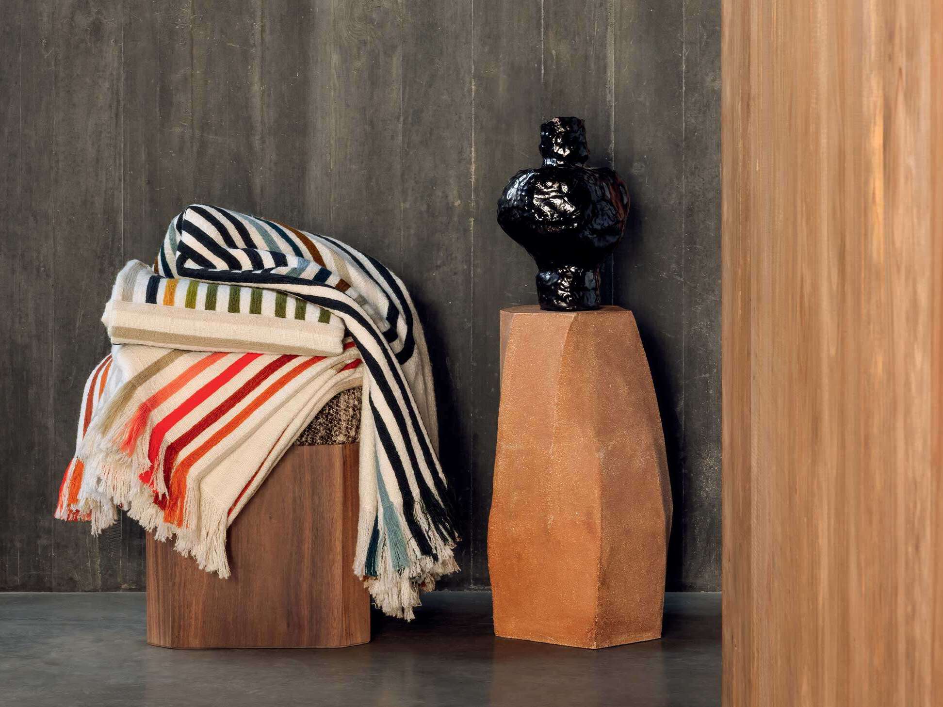 Шерстяной полосатый плед Élitis BETTY ARCH-00148146