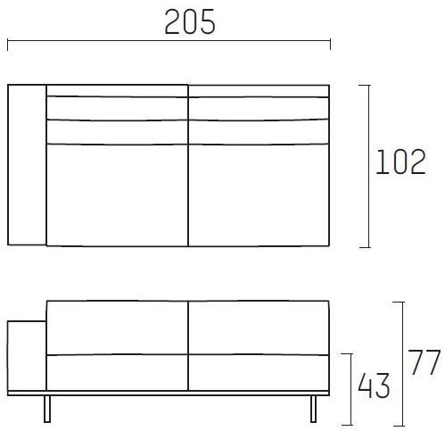 Piet Boon Модульный диван с огнестойкой обивкой Don living Pbc 06.100/102/103/ - Вид №8