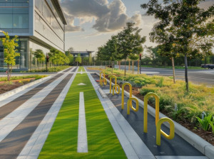 Стойка для велосипедов из оцинкованной стали