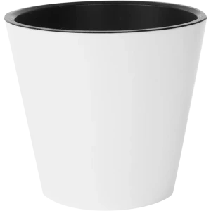 Горшок цветочный Ingreen Фиджи ø16 h14.5 см v1.6 л пластик белый