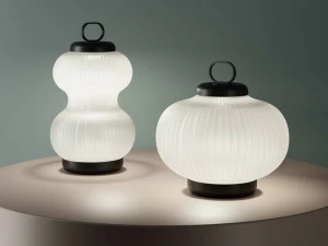 FontanaArte Настольная лампа из дутого стекла Kanji