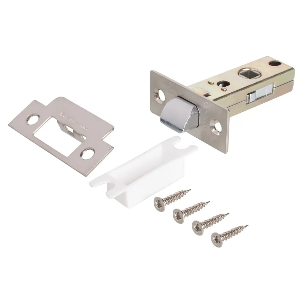 Защёлка межкомнатная Palladium 100 70x66x25 мм сталь/ЦАМ цвет матовый никель STLM-2044905 - Вид №1