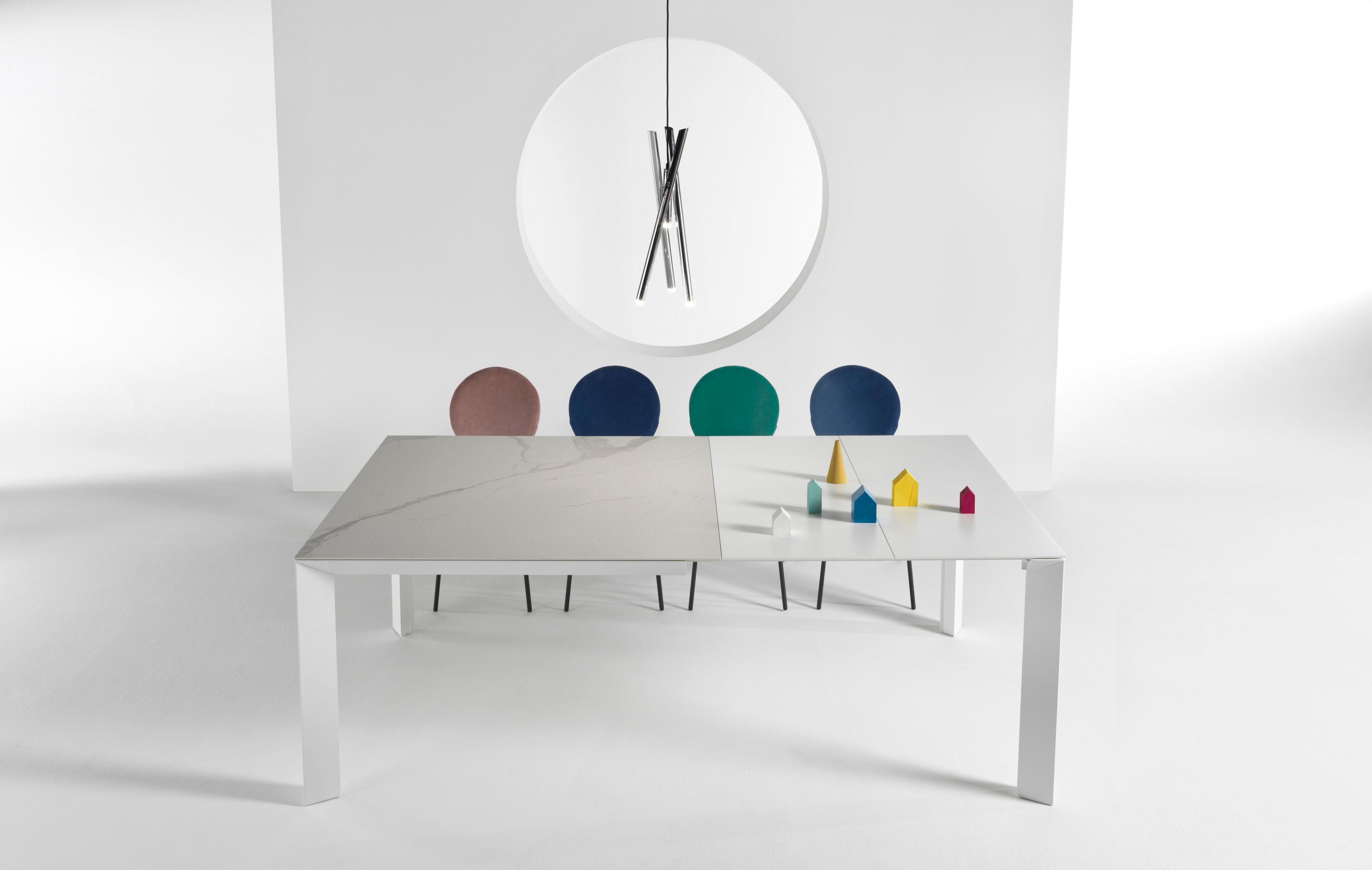 Стационарные и выдвижные столы с алюминиевой рамой и ножками RIFLESSI ARCH-00030734 - Вид №2