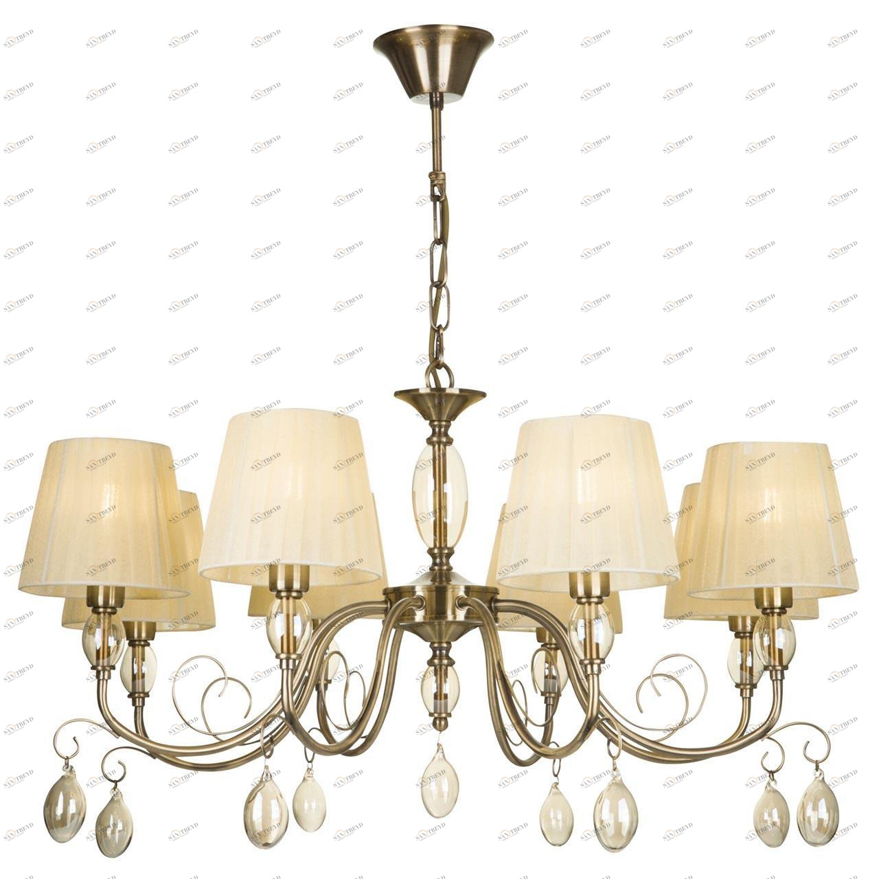 Подвесная люстра Freya Peta FR2004PL-08BZ FREYA ДИЗАЙНЕРСКИЕ, PETA 279384 Бежевый 