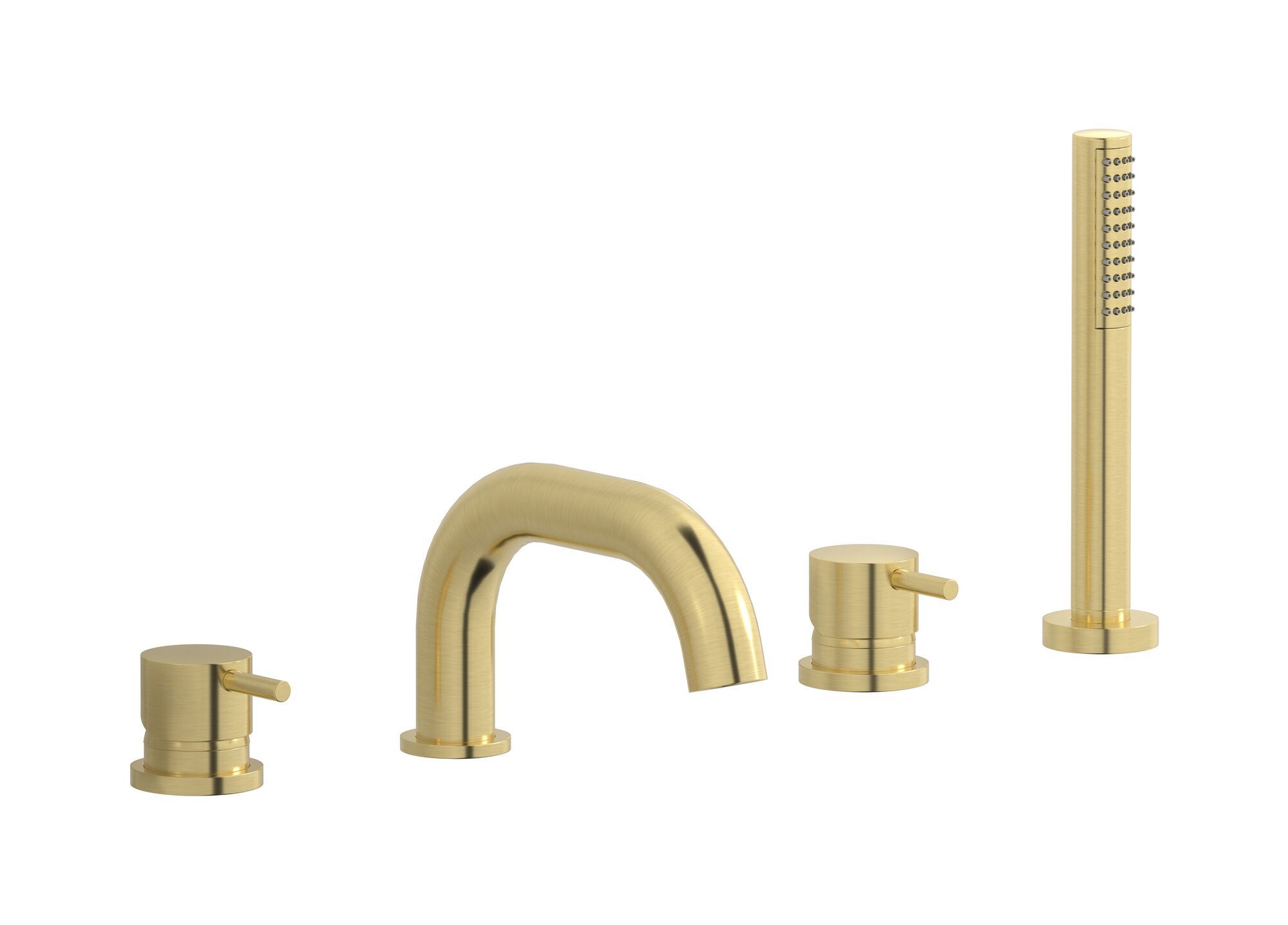 Однорычажный смеситель для ванны с 4 отверстиями и ручным душем IB Milano Torino ARCH-00055008 - Вид №5