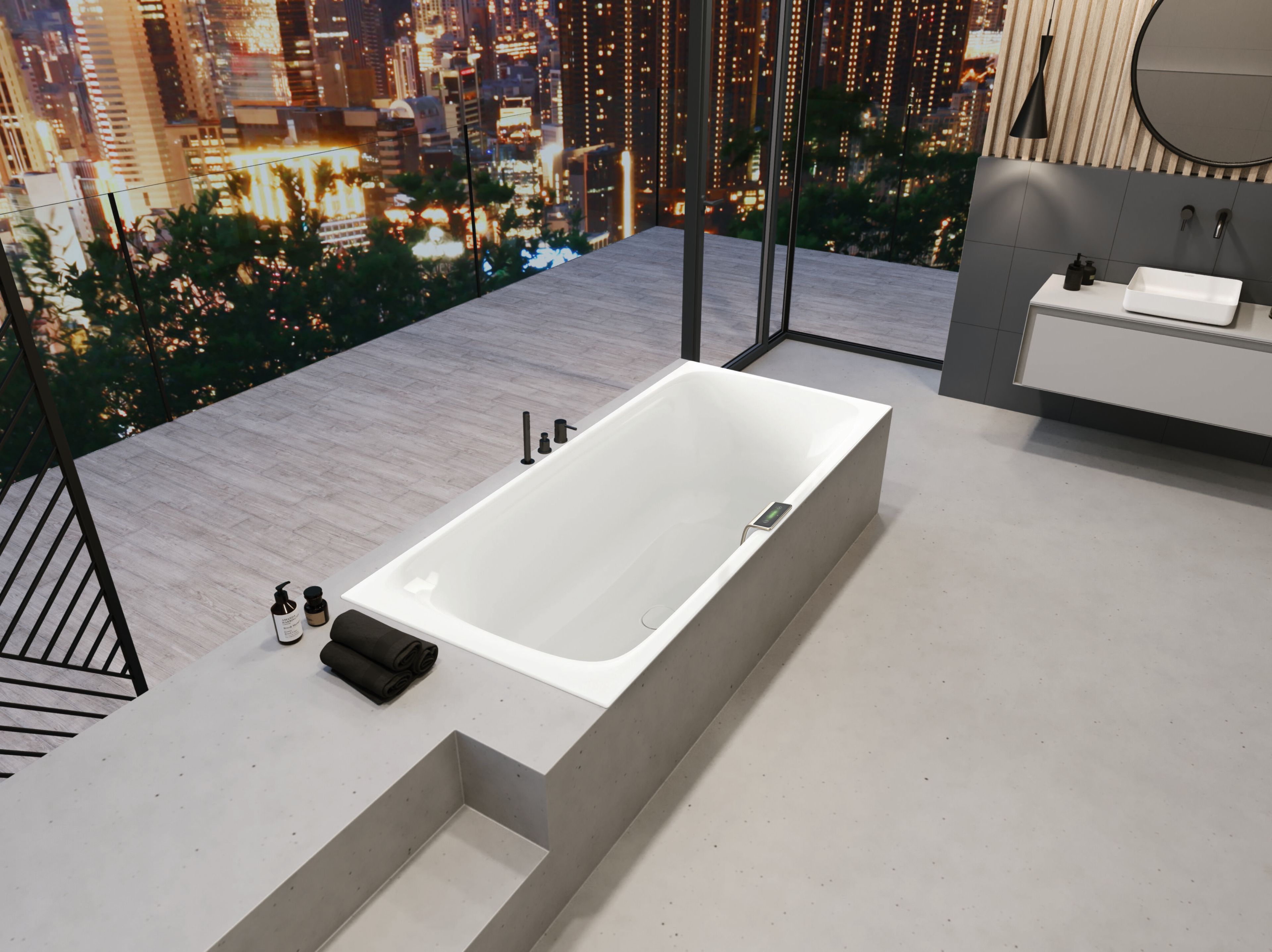 Прямоугольная эмалированная стальная ванна KALDEWEI Nuio Duo ARCH-00099884