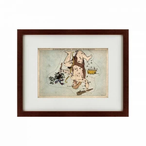 Картина в раме 60х47 см Signs of zodiac Hercules and Corona Borealis, 1825 КАРТИНЫ В КВАРТИРУ  135765 Желтый;коричневый;разноцветный
