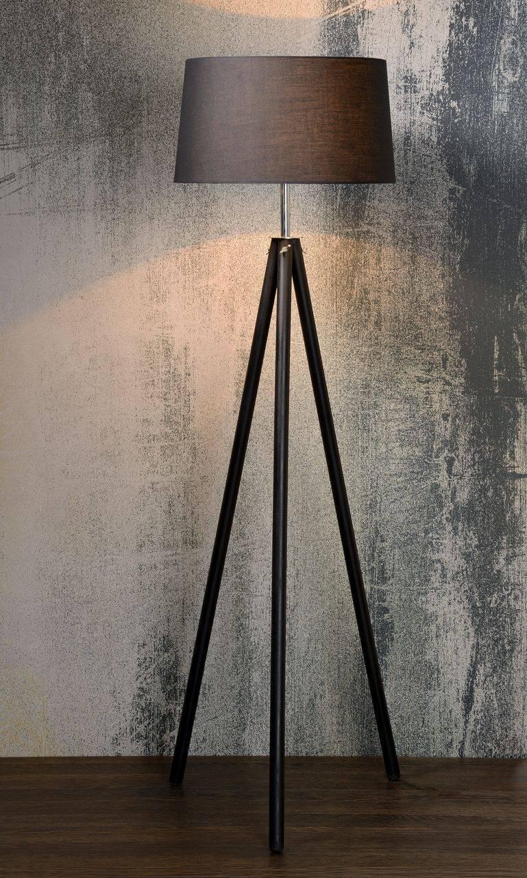 Торшер дизайнерский Lucide Umbra Black 24751/01/30 LUCIDE  081175 Черный  - Вид №1