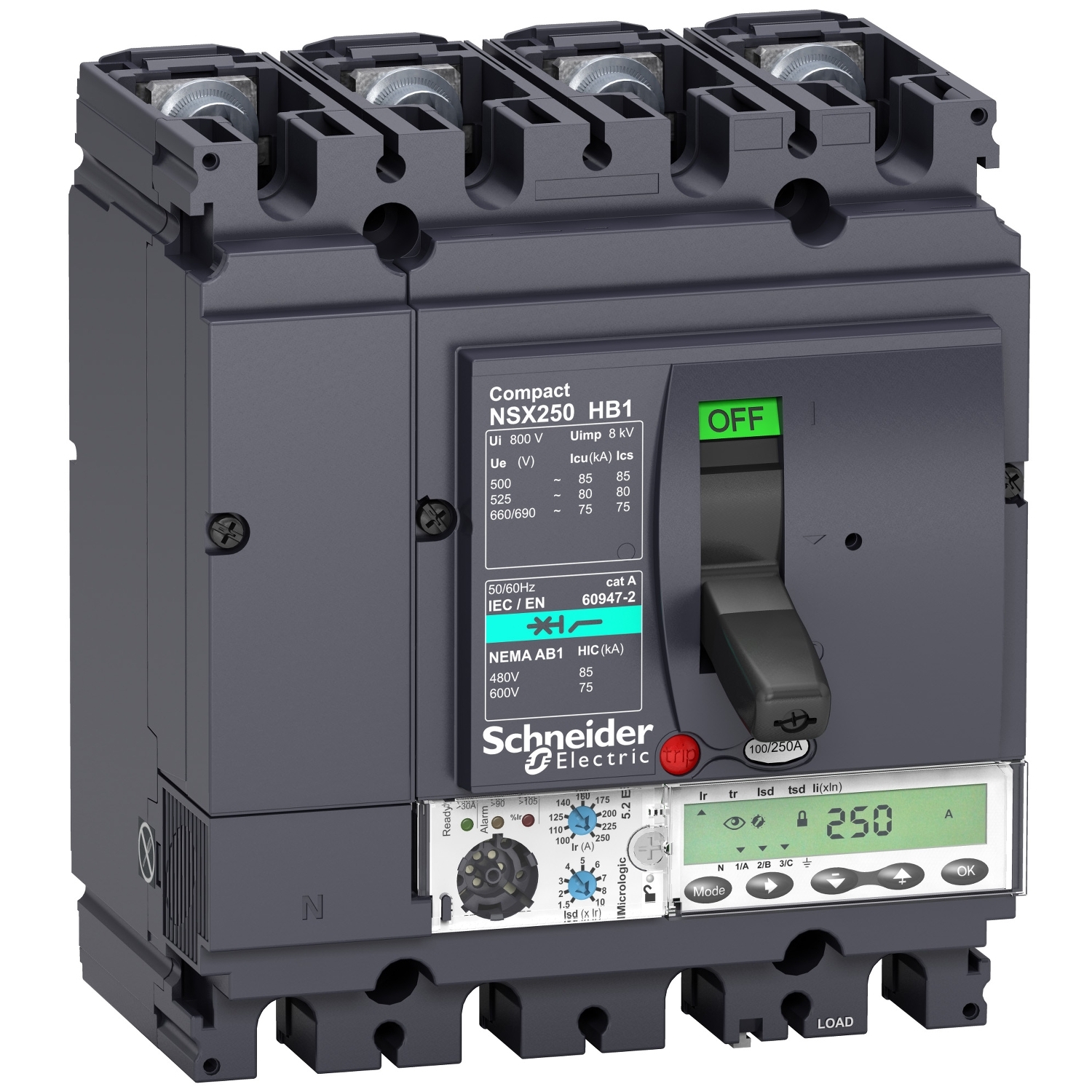 LV433308 Силовой автомат NSX, 85кА, 4P, 40А Schneider Electric Compact 