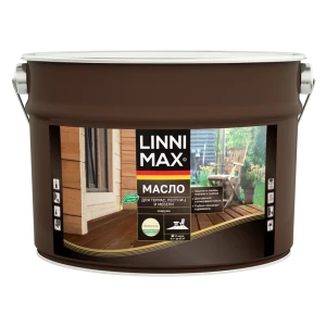 Масло для террасы и мебели Linnimax лессирующее цвет прозрачный 9 л