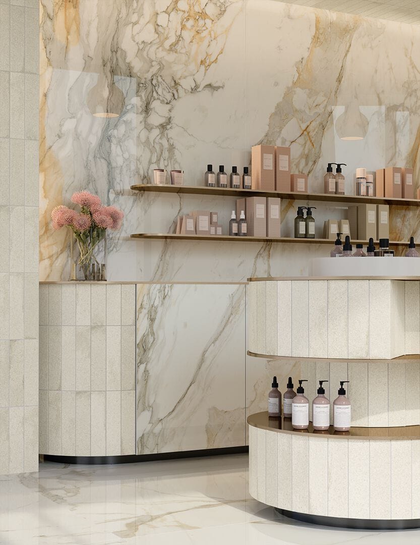 Пол / керамогранит с мраморным эффектом Marca Corona скульптурная ARCH-00047265 - Вид №5