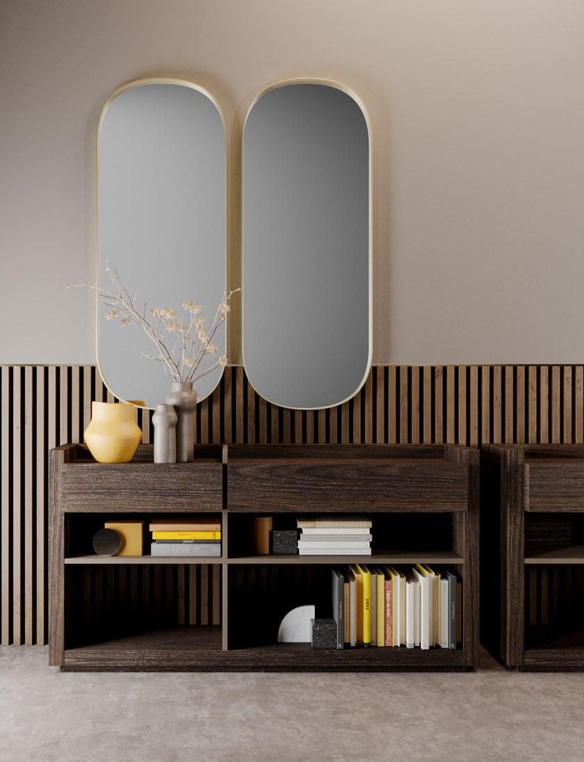 PROF Прямоугольная деревянная консоль с ящиками Sessanta sun-id-1471888 - Вид №4