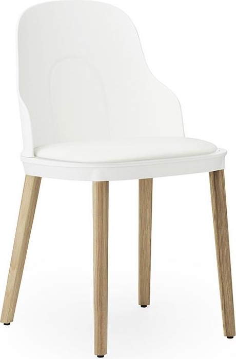 304083 Обивка кресла Ultra Leather, White / Oak Normann Copenhagen Allez 