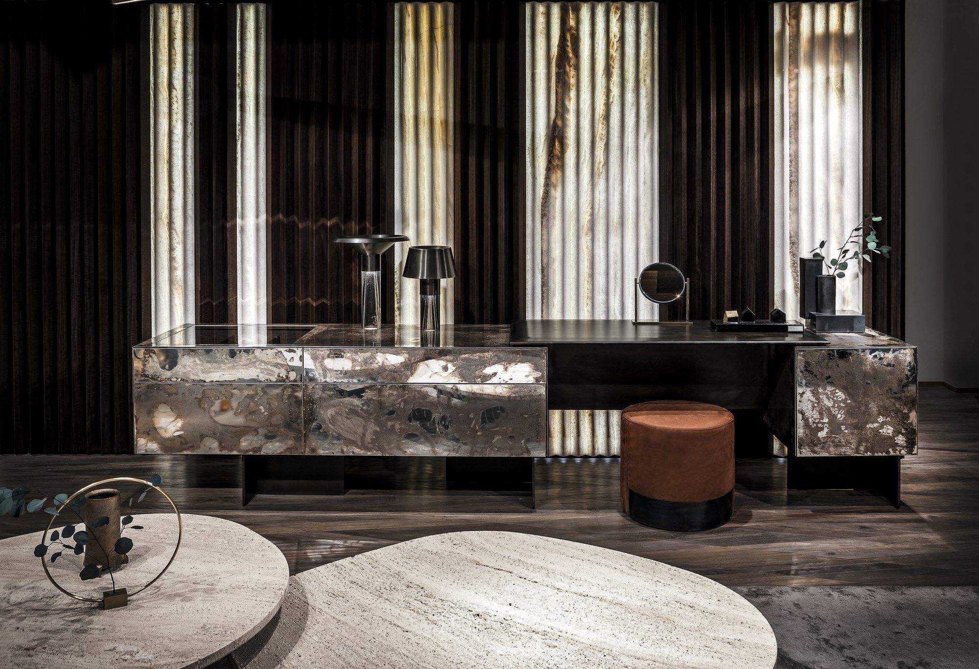 Мобильный металлический туалетный столик Henge Noctis ARCH-00103932 - Вид №7