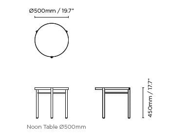 Стеклянный круглый низкий журнальный столик Ross Gardam полдень ARCH-00007487 - Вид №6