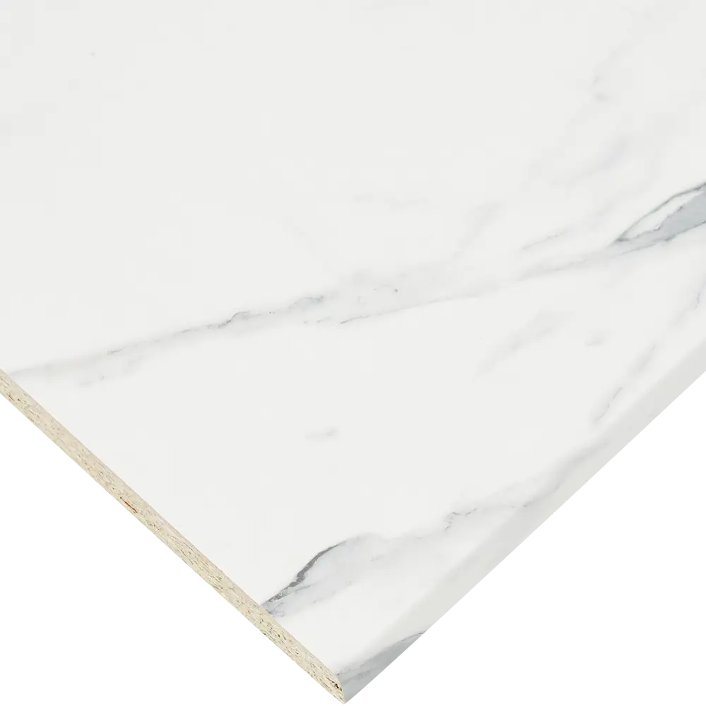 Столешница DELINIA Маренго белая мраморная 120х60 см 85342433 STLM-0061971 - Вид №1