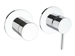 Однорычажный смеситель для душа с 2 отверстиями и переключателем