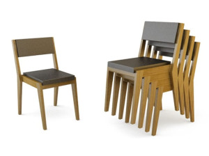 Штабелируемый деревянный стул и QM Foam