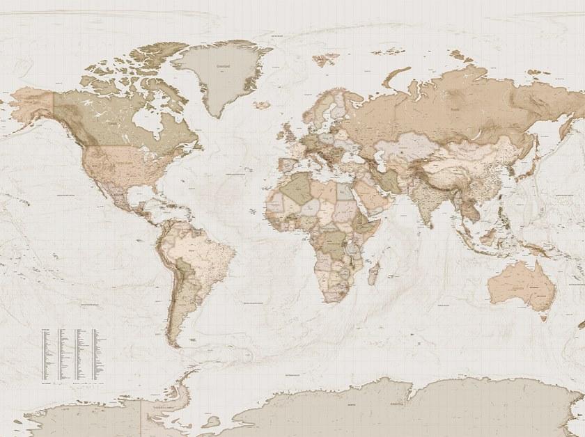 Komar Флизелиновые обои с картами Home X7-1015 - Вид №1