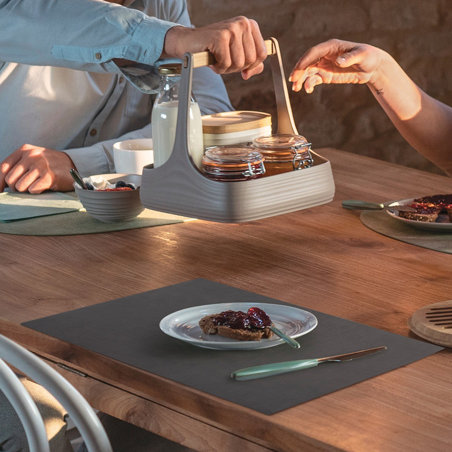 226047156 Салфетка подстановочная двухсторонняя nature, молочно-белая Guzzini  - Вид №1