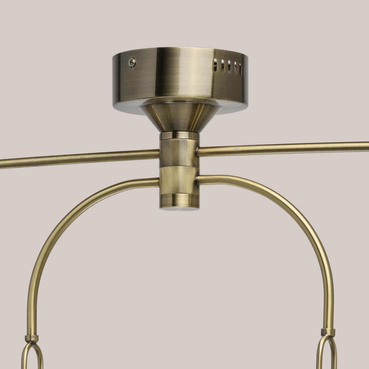 Подвесная светодиодная люстра De Markt Крайс 5 657011704 DE MARKT ДИЗАЙНЕРСКИЕ, КРАЙС, ШАР 187318 Бронза  - Вид №1